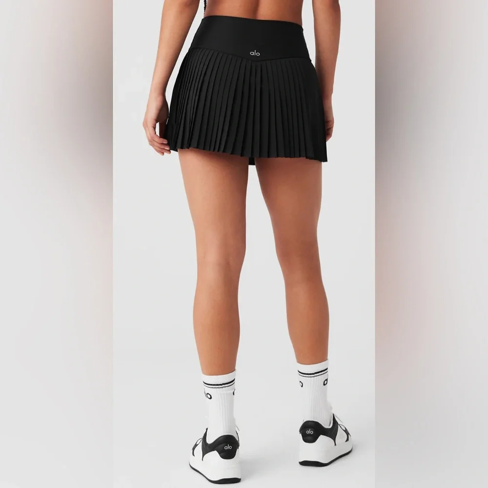 🆕ALO🎱Grand Slam Tennis Skirt Core: Black Sz Small
